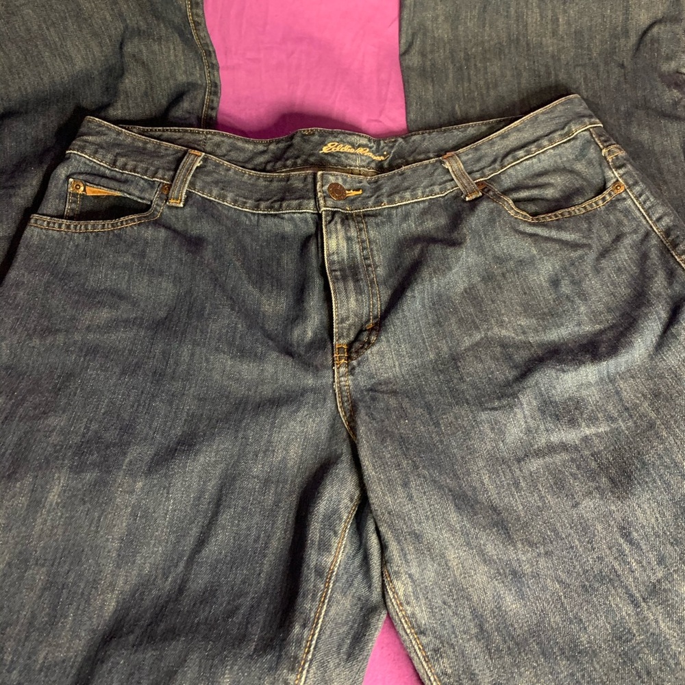 3/15. EDDIE BAUER 16R boot CUT jeans